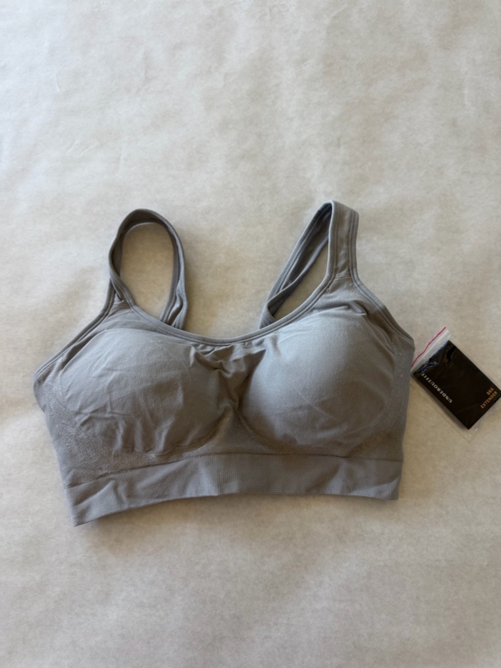 Underoutfit Comfort Shaping Bra Gray Sz L NWT